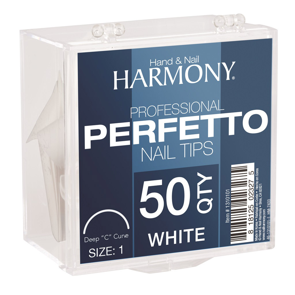 Harmony - Perfetto Nail Tips White 50ct - Size 7 - GELISH AUSTRALIA Harmony - Perfetto Nail Tips White 50ct - Size 7 - GELISH AUSTRALIA